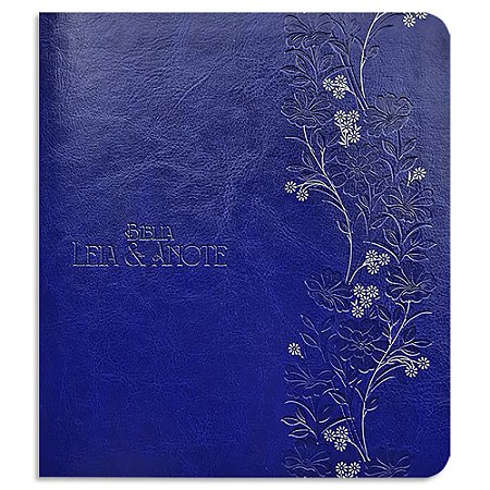 Bíblia Leia e Anote NVT capa Azul Luxo