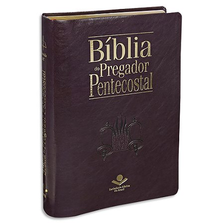 Bíblia do Pregador Pentecostal RC capa Vinho Nobre com Índice
