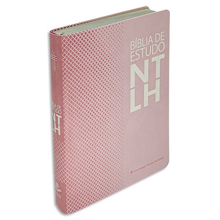 Bíblia de Estudo NTLH Feminina capa Rosa
