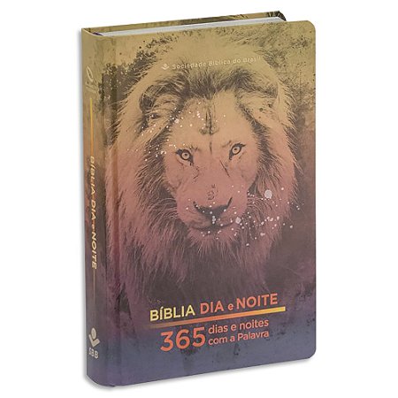 Bíblia 365 Dias e Noites com A Palavra NAA capa Leão