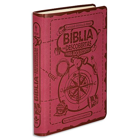 Bíblia das Descobertas para Adolescentes NTLH capa Rosa