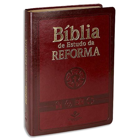 Bíblia de Estudo da Reforma ARA capa Vinho