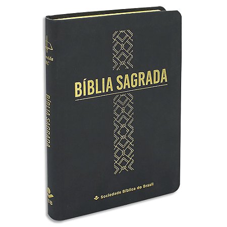 Bíblia ARC Letra Grande capa Preta Flexível