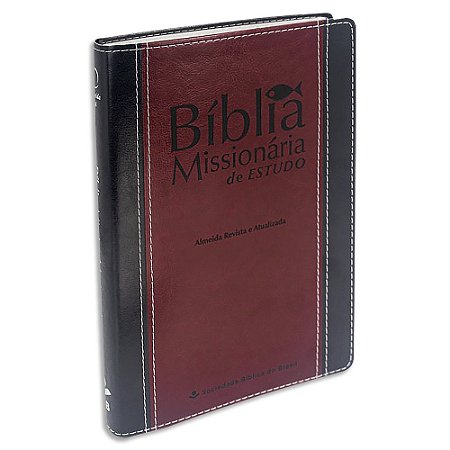 Bíblia Missionária de Estudo capa Vinho