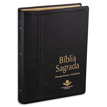 Bíblia Almeida Letra Extragigante capa Couro Legítimo