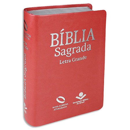 Bíblia Letra Grande NAA capa Pessego
