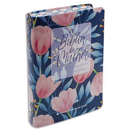 A Bíblia da Mulher NAA tamanho portátil capa Azul e Rosa