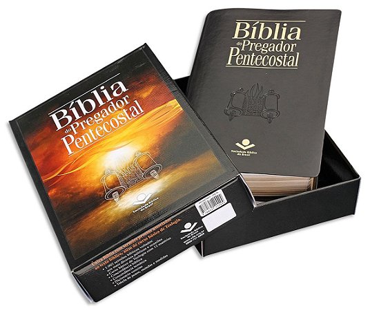 Bíblia do Pregador Pentecostal RC capa Preta Nobre