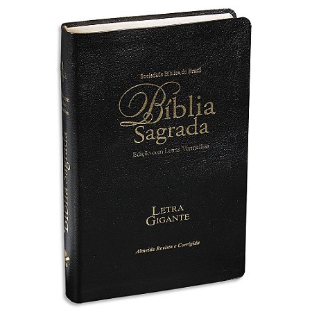 Bíblia Letra Gigante RC capa Preta Luxo