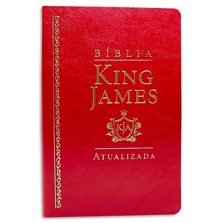 Bíblia King James 1611 Ultrafina capa Vermelha