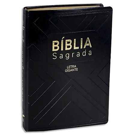 Bíblia NAA Letra Gigante capa Preta Nobre com Índice