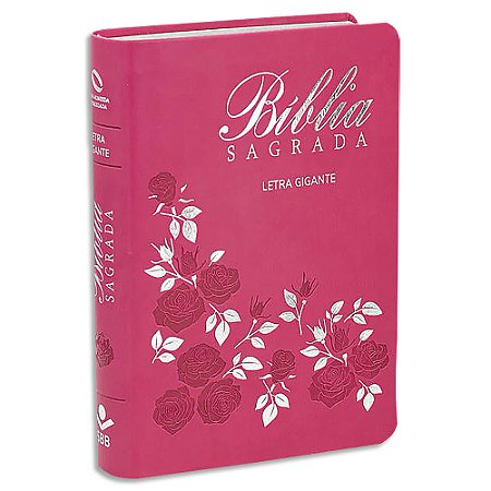 Bíblia NAA Letra Gigante capa Pink com Índice