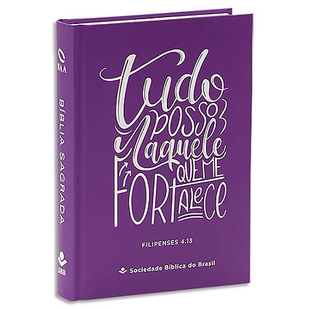 Bíblia NAA Letra Maior capa Pink Tudo Posso