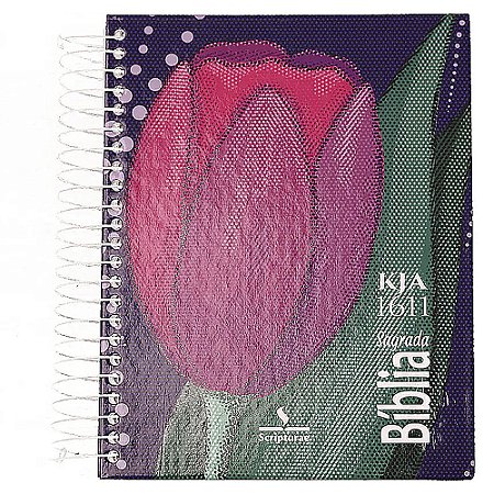 Bíblia King James 1611 Letra Grande Tulipa