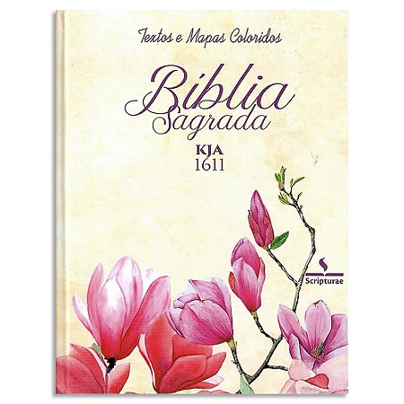 Bíblia King James 1611 Letra Grande Capa Dura Magnólia