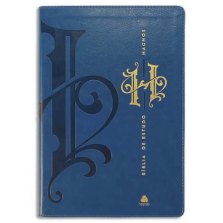 Bíblia de Estudo Hagnos com texto King James capa Azul
