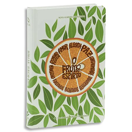 Bíblia NAA Fruto do Espírito Capa Dura Branca Letra Regular