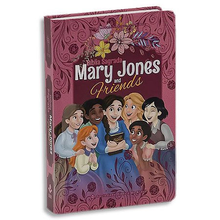 Bíblia Sagrada Mary Jones and Friends | NTLH | Pink | Para Meninas