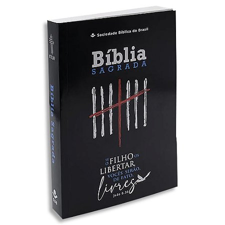 Bíblia com Auxílios para Presos e Egressos Letra Grande capa Preta