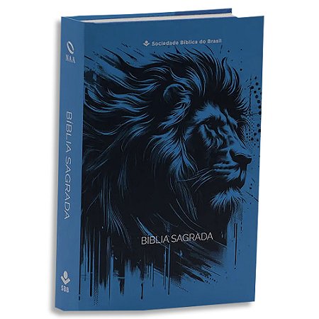 Bíblia Sagrada Semear NAA Letra Regular Capa Dura Leão Azul