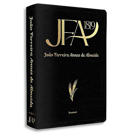 Bíblia JFA Standard Letra Grande Luxo Preta