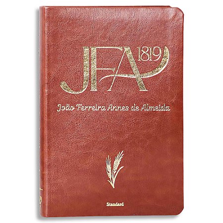 Bíblia JFA 1819 Standard Letra Grande Marrom Luxo
