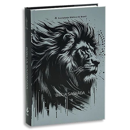 Bíblia Semear NTLH Letra Média Capa Dura Leão Cinza