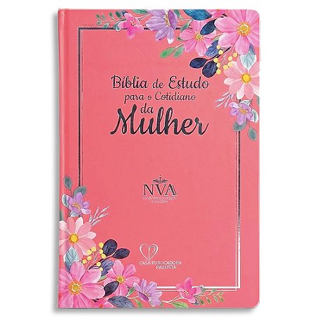 Bíblia de Estudo para o Cotidiano da Mulher Letra HiperGigante Rosa