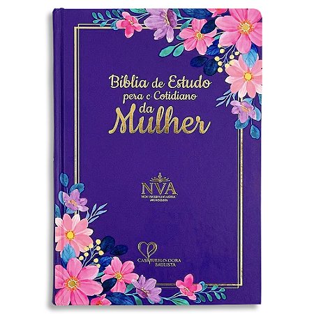 Bíblia de Estudo para o Cotidiano da Mulher Letra HiperGigante Lilás