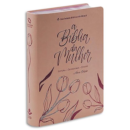 A Bíblia da Mulher NAA Capa Tulipa Rosa