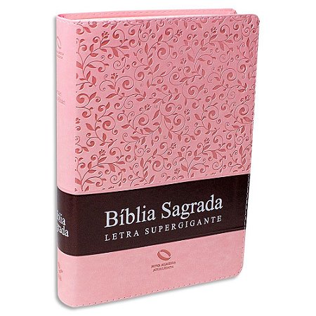 Bíblia Feminina Rosa Letra Supergigante NAA