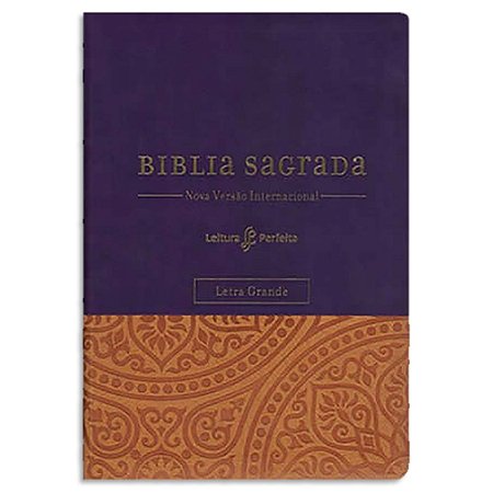 Bíblia NVI Leitura Perfeita Letra Grande Roxa