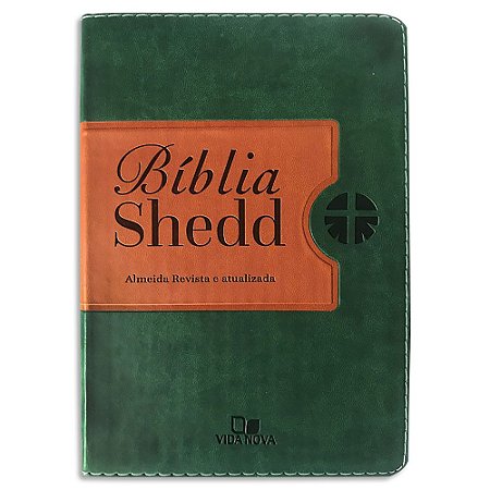 Bíblia Shedd RA Média Verde e Marrom