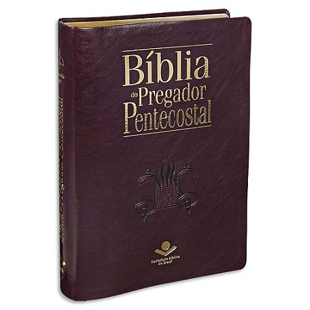 Bíblia do Pregador Pentecostal Vinho Sem Índice