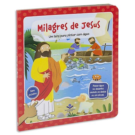 Milagres de Jesus: Um livro para pintar com água