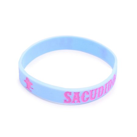 Pulseira Silicone Sacudido´s - 1 UN - Azul Claro marca Rosa