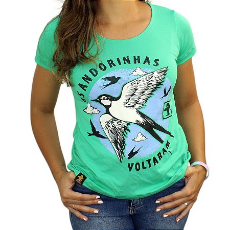 Camiseta SCD's Viscolycra Fem.- Andorinha - Verde