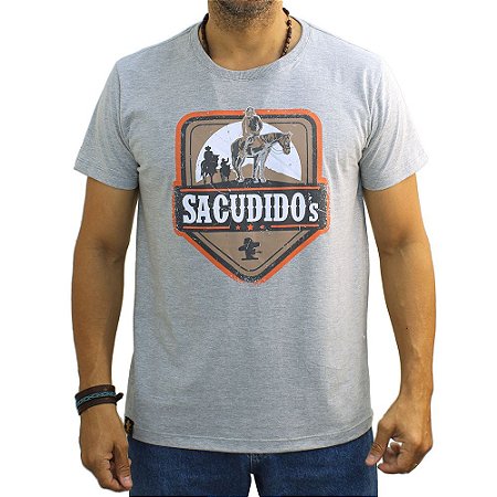 Camiseta Sacudido's - Cavalgada - Mescla Médio