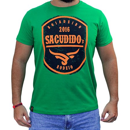 Camiseta Sacudido's - Boiadeiro - Verde Bandeira
