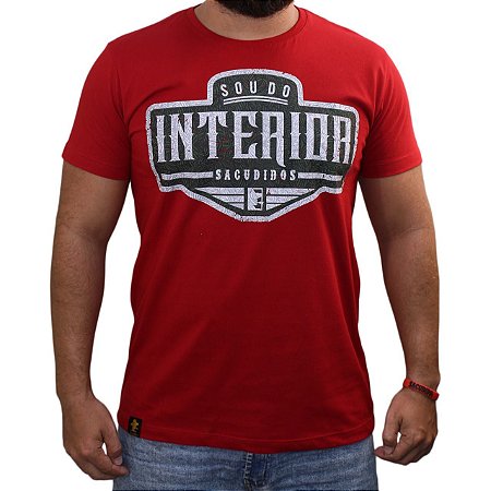 Camiseta Sacudido's - Sou do Interior - Vermelho