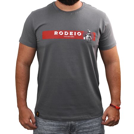 Camiseta Sacudido's - Rodeio - Cinza Boss
