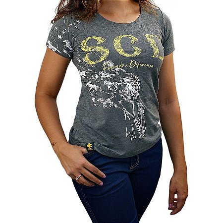 Camiseta SCD's Viscolycra Fem.- SCD - Preto Mescla