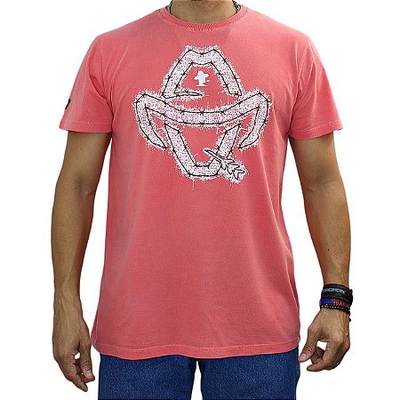 Camiseta Sacudido's Estonada - Logo Estilizado - Rosa