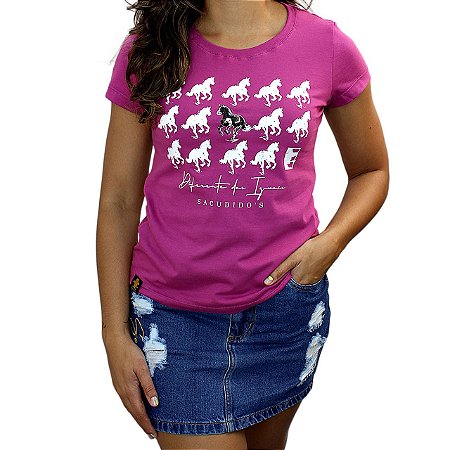 Camiseta Sacudido's Feminina-Diferente dos Iguais-Lilás
