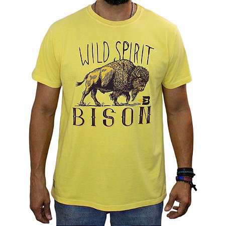 Camiseta BÃO NU MUNDO Estonada - Bison - Amarelo