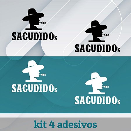 Kit 4 Adesivos pequenos de carro Sacudido´s