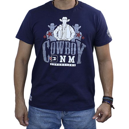 Camiseta BÃO NU MUNDO - Cowboy - Marinho