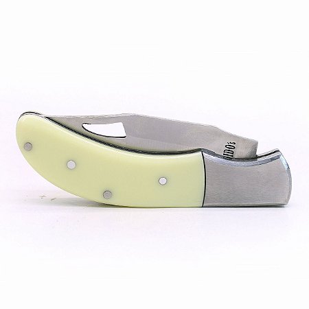 Canivete de Bolso Sacudido's - Inox / Marfim