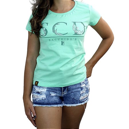 Camiseta Sacudido's Feminina - SCD - Verde Neon