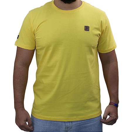 Camiseta Sacudido's - Logo Especial - Amarelo Escuro